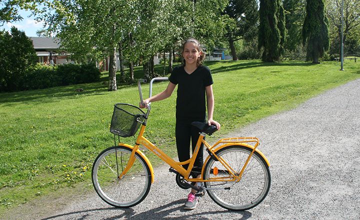 Bicycles removed from production premises bring joy to children Bicycles removed from production premises bring joy to children