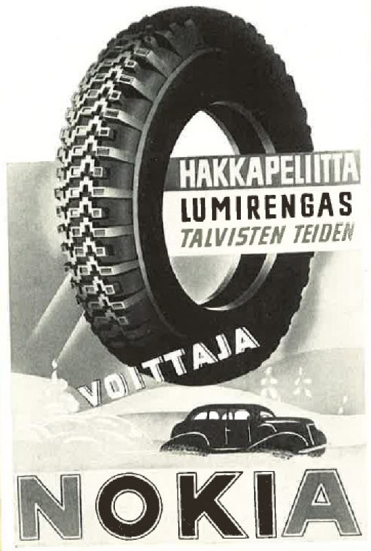 Print ad. Hakkapeliitta Lumirengas 1937.