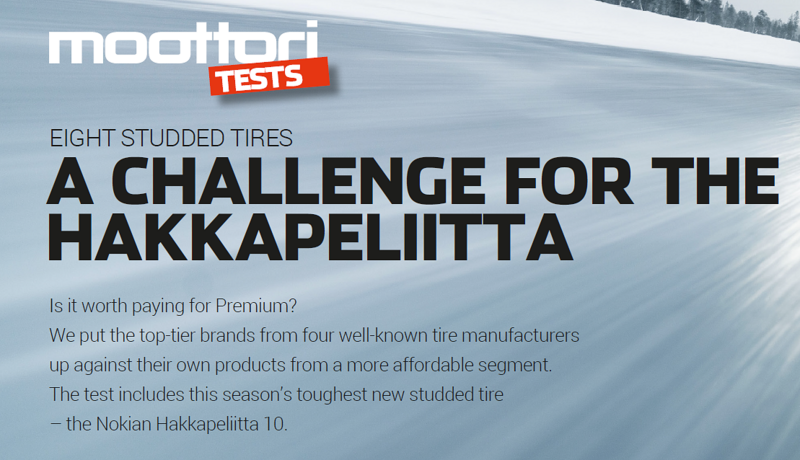 Moottori Tests for studded tires