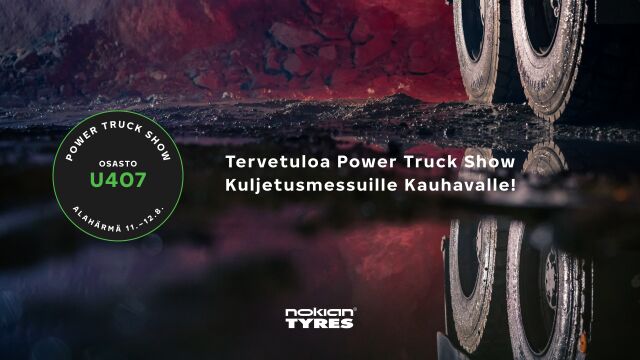 Nokian Renkaat on mukana Power Truck Show -tapahtumassa Kauhavalla 11.–12.8.2023